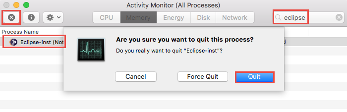 delete the .metadata on mac for eclipse