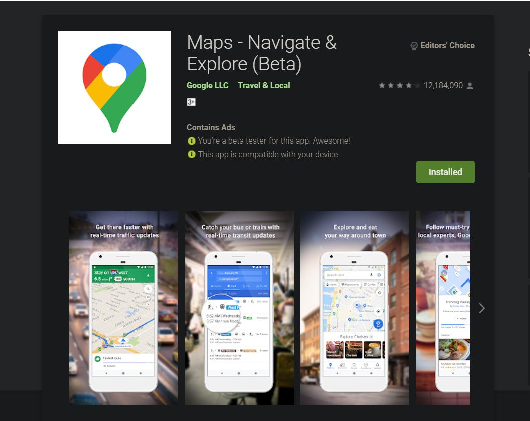 google maps apk download for android